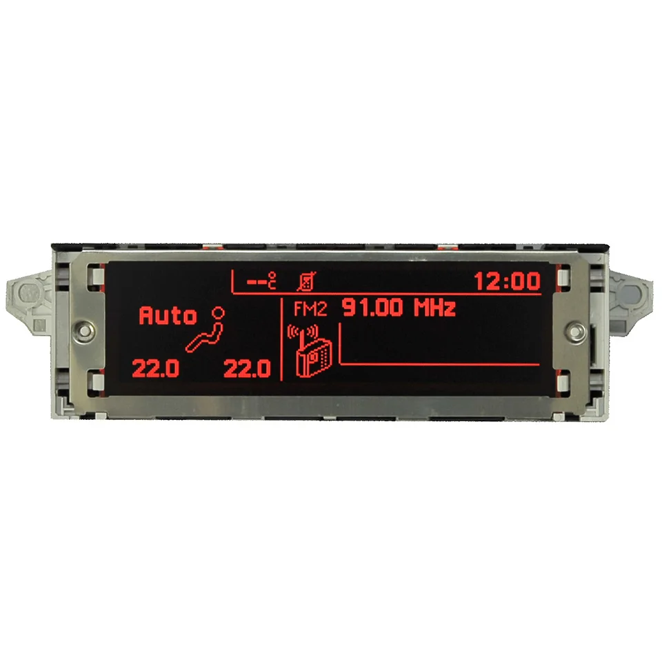 Автомобильный экран Поддержка USB и Bluetooth дисплей красный монитор 12 pin Подходит 307