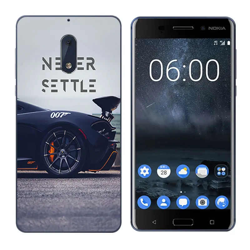 Для Nokia 6 Чехол для телефона 5 дюймов гибкий ТПУ силиконовый чехол Six Ультратонкий