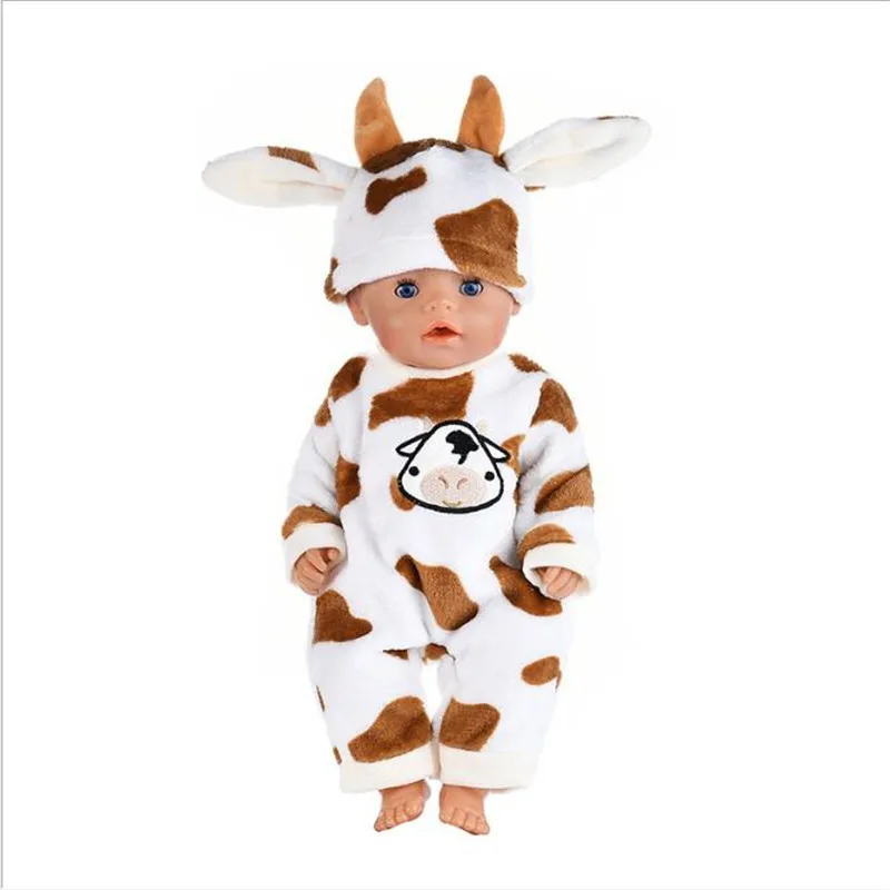 Born New Baby Fit 18 дюймов 43 см кукольная одежда три спортивной одежды с розовой, синей и красной шляпой кукла аксессуары для ребенка подарок на день рождения