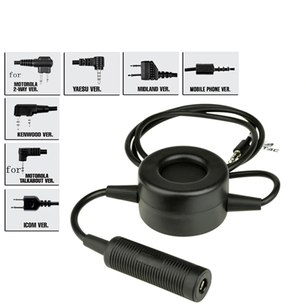 Элемент наушники гарнитура TCI Тактический PTT Военная Униформа адаптер для