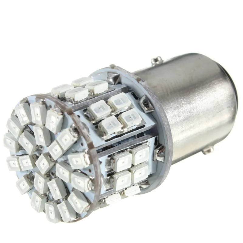 1/1157 шт. BAY15D 50 SMD красный светильник, Автомобильный задний стоп-сигнал, светодиодный фонарь 3 Вт 12 В, Автомобильный задний светодиодный фонарь