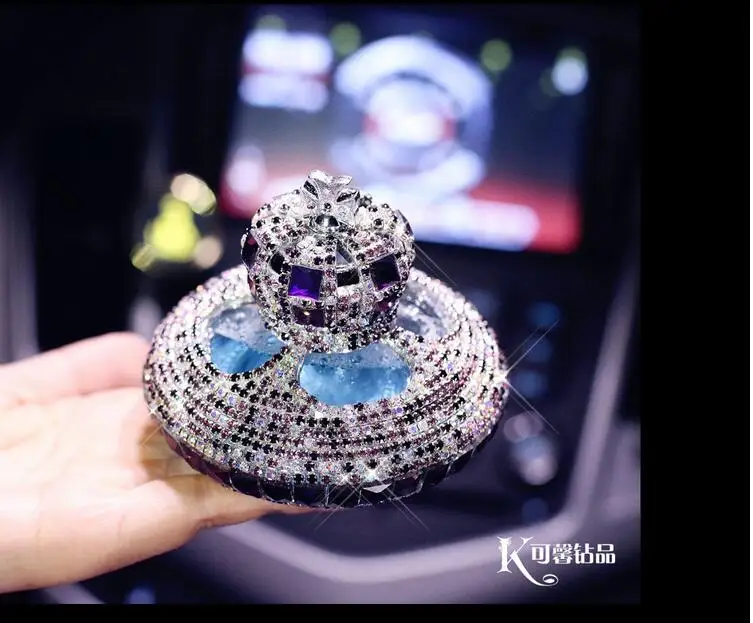 Автомобильный орнамент Кристалл Алмазная Корона Форма освежитель воздуха украшение приборной панели Автомобильный парфюмерный диффузор авто аксессуары для интерьера