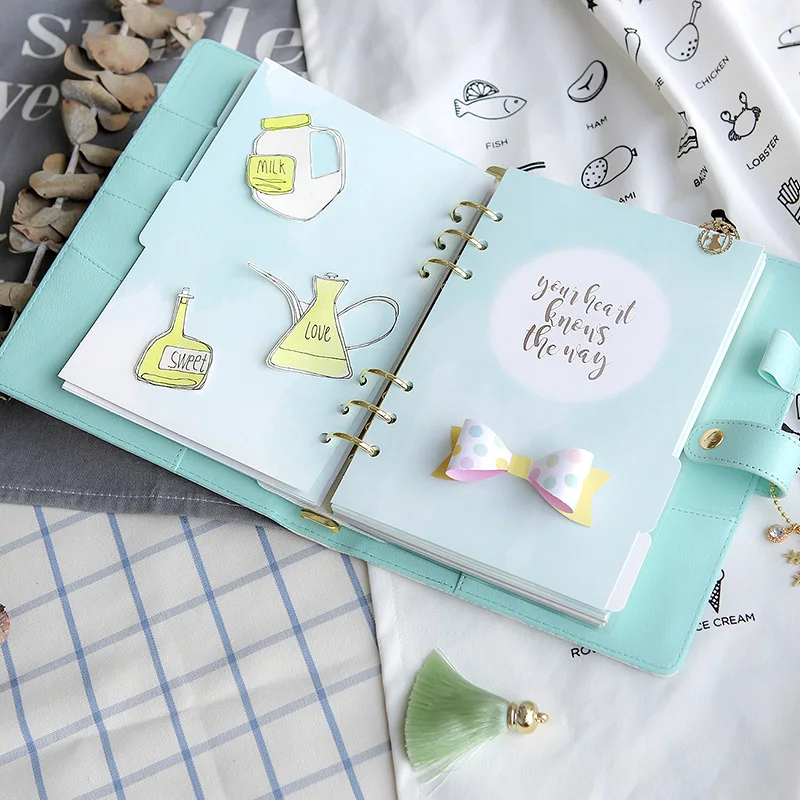 Бесплатная доставка 2019 Dokibook планировщик Снежинка ноутбук kawaii A6 Дневник повестки