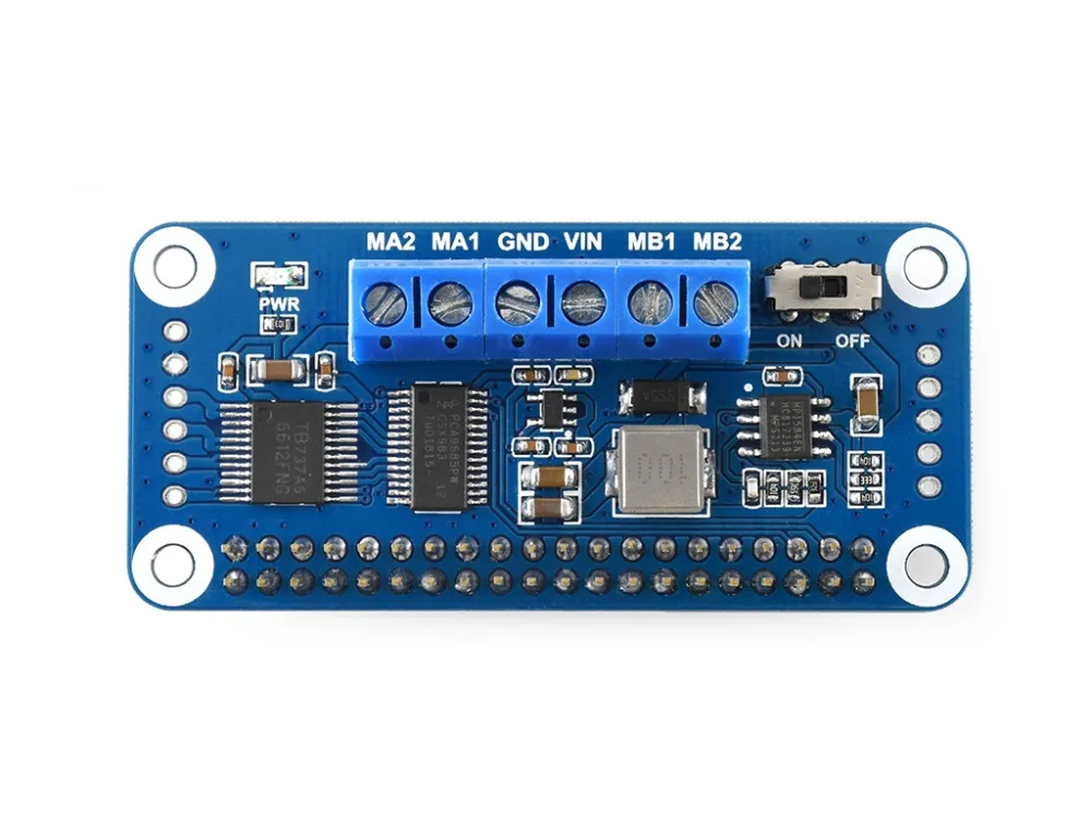 Плата драйвера Waveshare для Raspberry Pi Zero/Zero W/Zero WH/2B/3B/3B + интерфейс I2C встроенный чип PCA9685 |