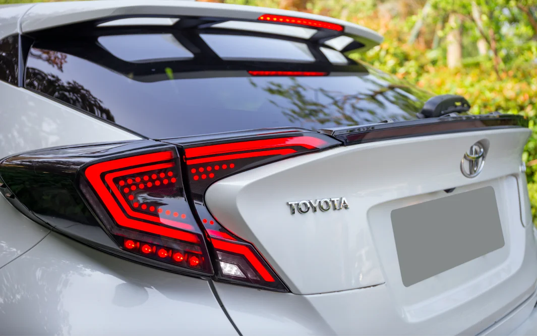 Автомобильные аксессуары, для TOYOTA CHR задний бампер светодиодный свет, chr задний фонарь+ спойлер лампа, chr бампер лампа Горячая Распродажа