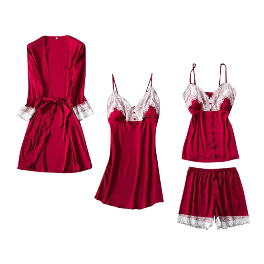 Новое женское сексуальное на завязках пижамы Babydoll нижнее белье Ночная сорочка