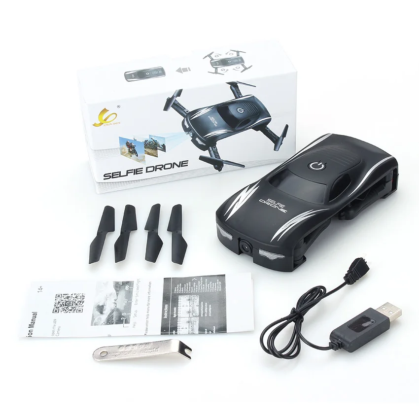 

Selfie Drone JX185 Foldable Mini Rc Drone with Wifi FPV Camera Altitude Hold Headless Model RC Helicopter vs jxd523 JJRC H37