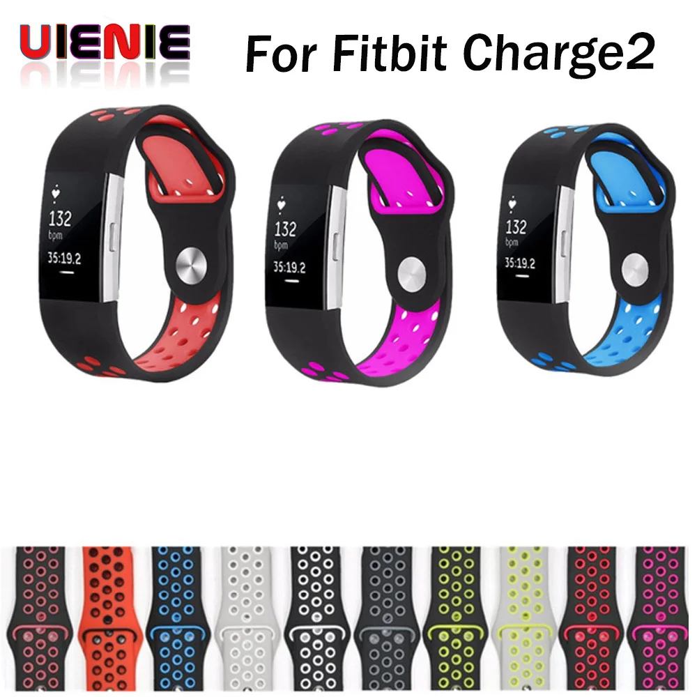 UIENIE ремешок для браслета Fitbit charge 2 Замена для силиконового ремешка часы ремешок для Fitbit charge 2 браслет умные браслеты