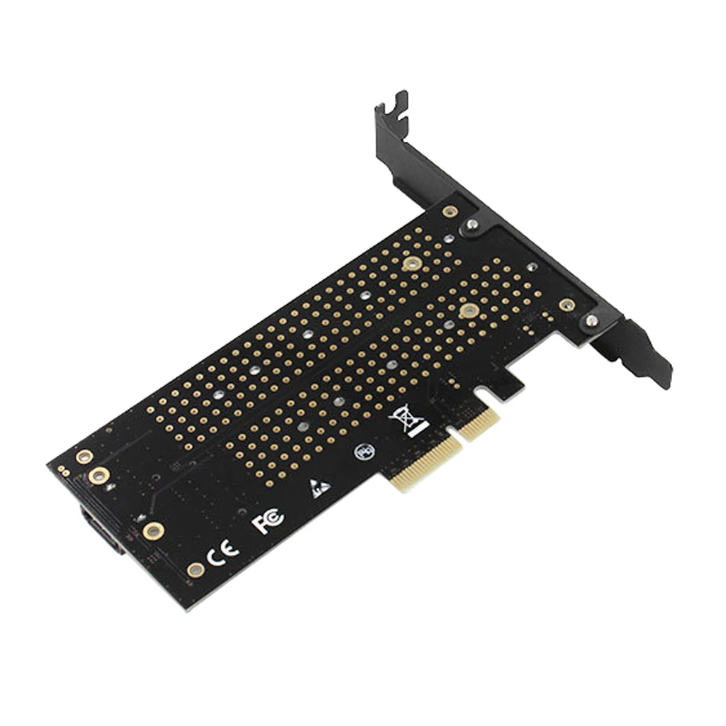 Двойной адаптер M.2 PCIe NVME SSD M-key или SATA AHCI B-key для 3 0 4X Card | Компьютеры и офис