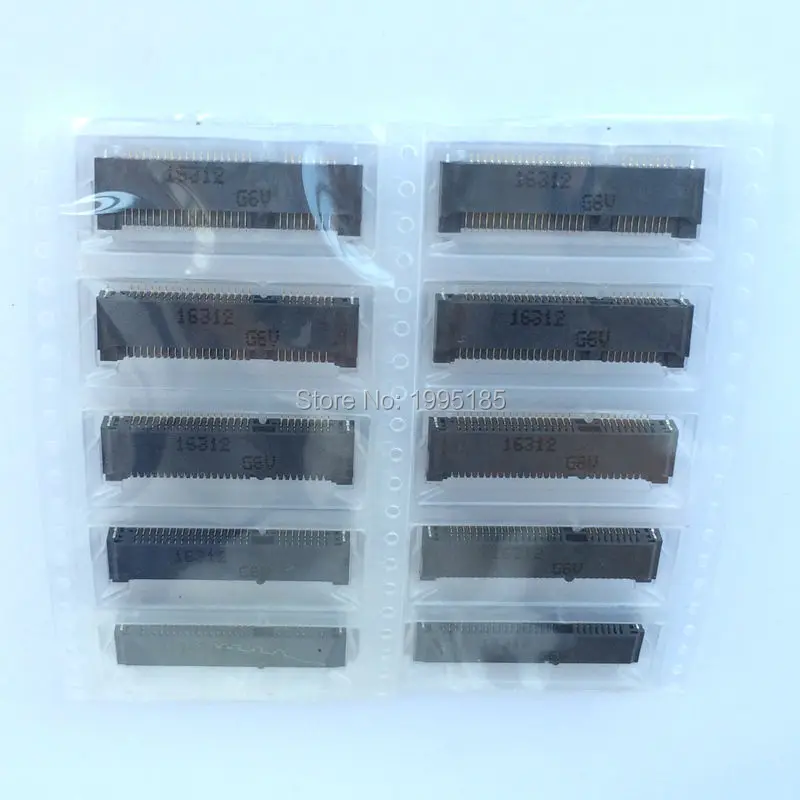 10 шт./лот высота 4 мм MINI PCIE MINIPCIE оригинальный msata разъем 52P|decking connector| |