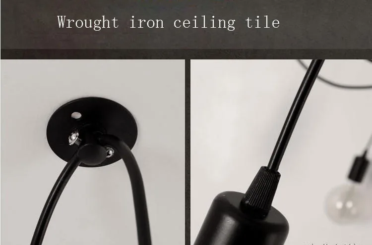 Креативная светодиодная люстра в стиле лофт s лампа форме паука для бара кофейни