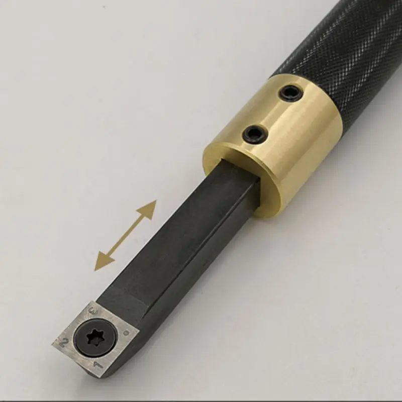New 1Set Aluminum Alloy Hollowing Wood Turning Tools Knurling Knife Handle Wrench for Lathe Tool Kit qiang | Инструменты