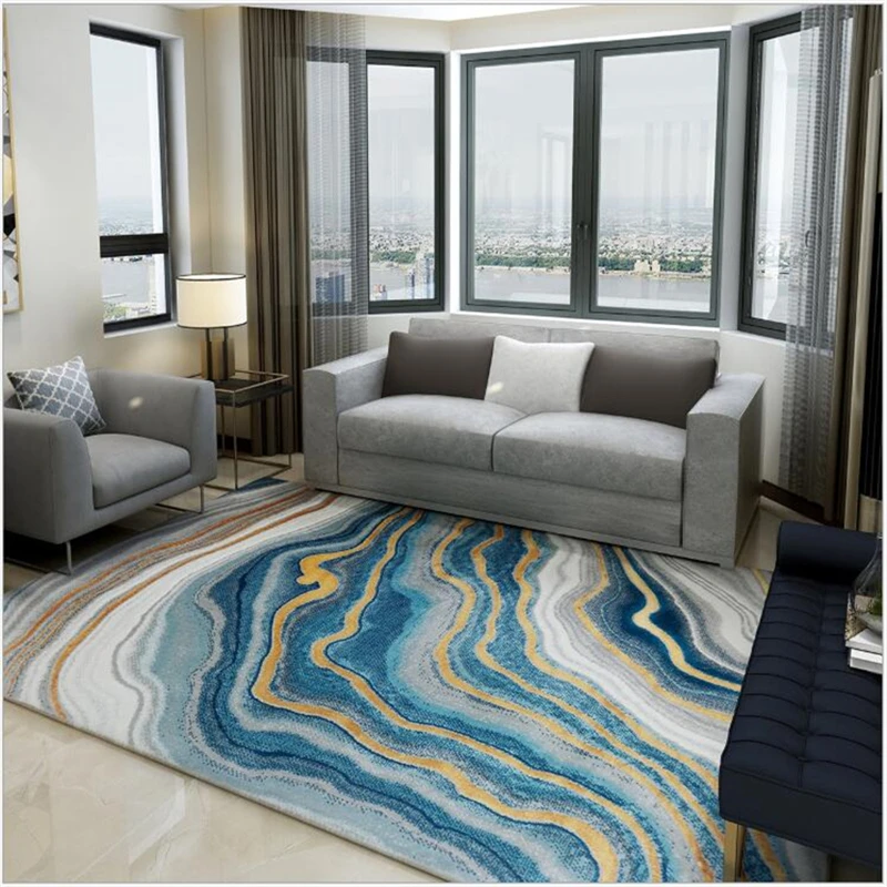 AOVOLL абстрактный светлый роскошный ковер для гостиной дивана журнального столика