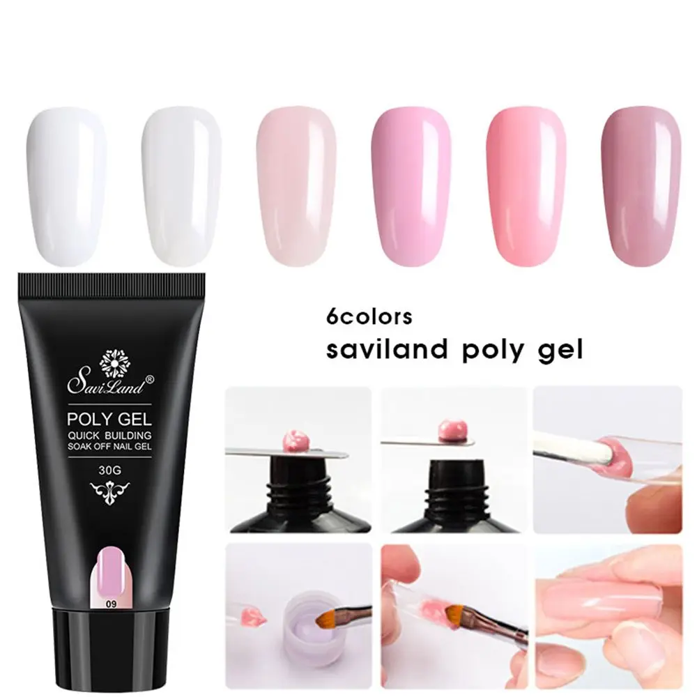 39 г Гелевые наборы Французский прозрачный дизайн ногтей Камуфляжный цвет