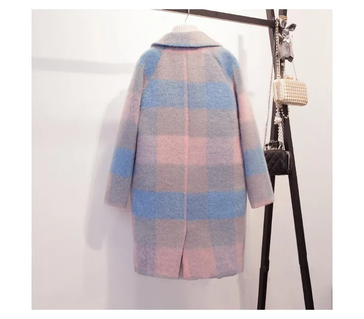 Женское длинное шерстяное пальто KMETRAM оверсайз модель HH224 на зиму|casaco feminino|womens wool