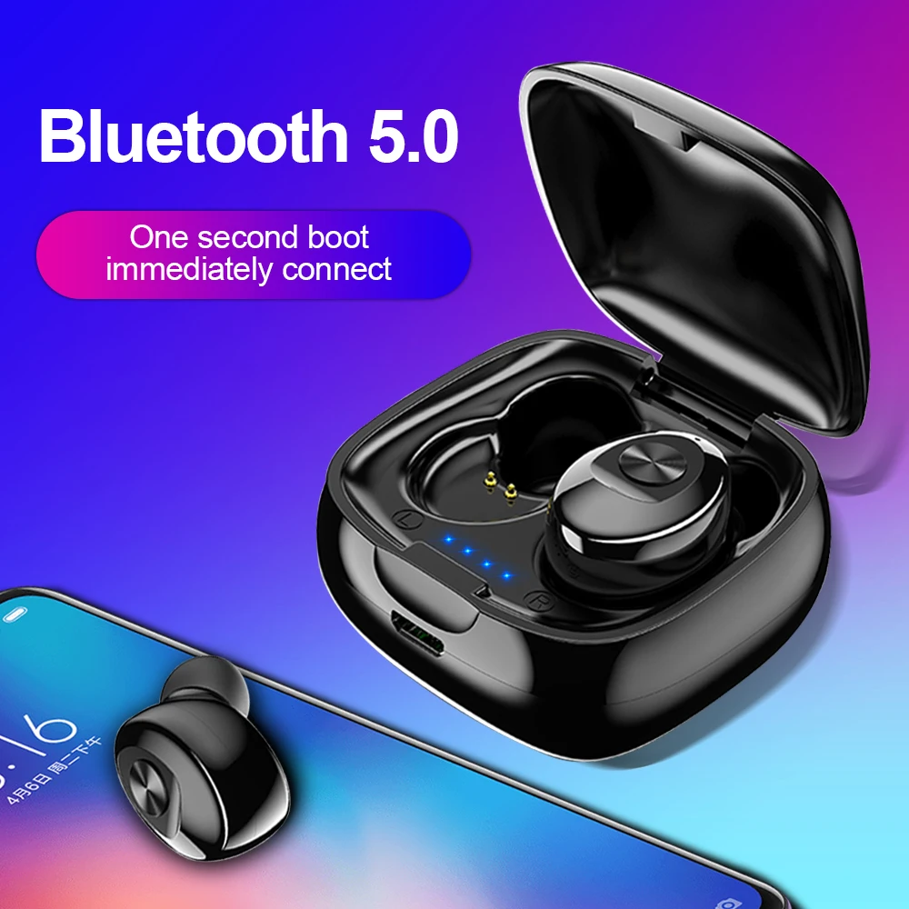 TWS Bluetooth 5 0 беспроводные наушники Hi Fi спортивные гарнитура для игр настоящая