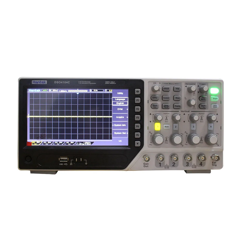 Цифровой осциллограф 4 канала с 1CH arboitary функция генератор сигналов Hantek DSO4084C DSO4104C