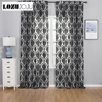 lozujoju european floral curtains thin tulle for living room transparent drops bedroom windows all match jacquard fabric thick
