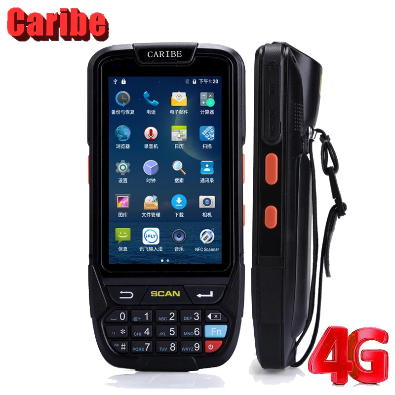 CARIBE android сканер штрих-кода 1D 2D портативный КПК pos-терминал nfc qr-сканер беспроводной
