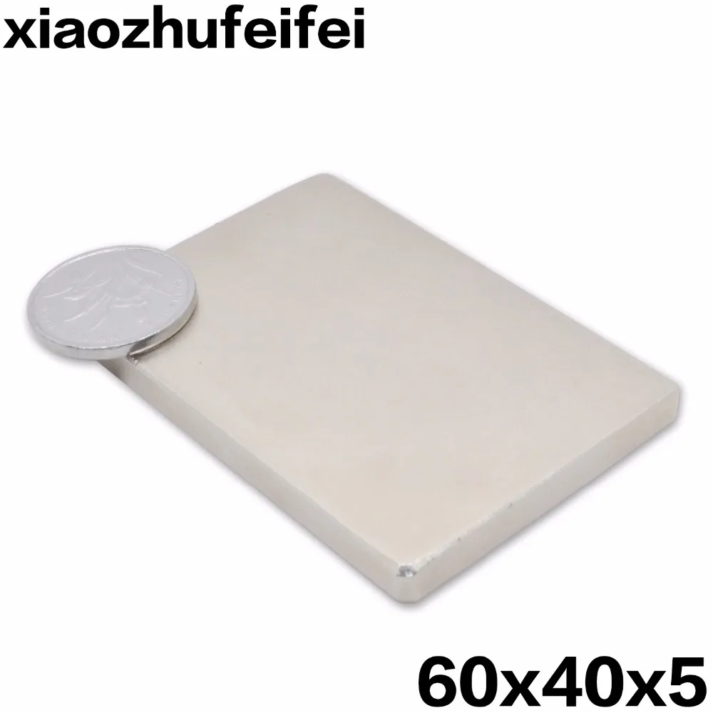 

25pcs 60*40*5 NdFeB Block 60x40x5 mm bar Strong Neodymium Permanent Magnets Rare Earth Magnet 60mmx40mmx5mm