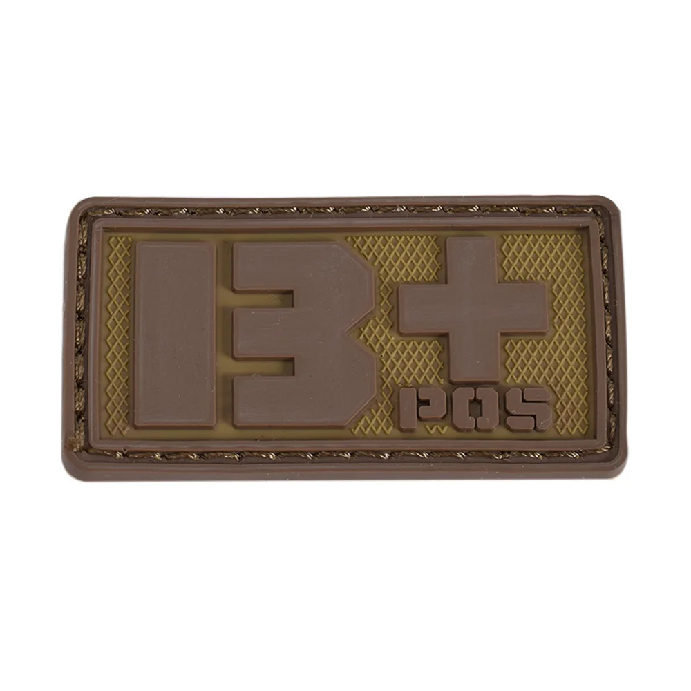 EMERSONGEAR ПВХ кровяного типа шестигранный патч Охотничьи аксессуары военный тактический патч с группой крови оливковый зеленый черный EM5515