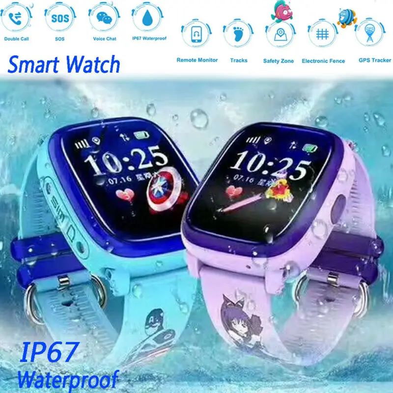 Детские Смарт-часы с GSM-локатором сенсорным экраном кнопкой SOS | Электроника