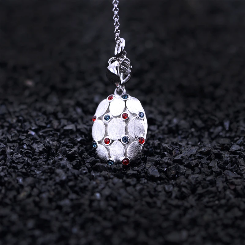 Матовая круглая подвеска из стерлингового серебра цветные Подвески с