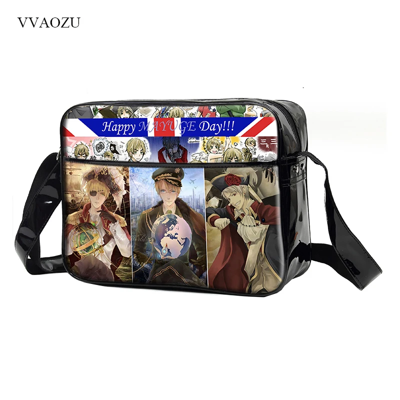 Axis Powers Hetalia APH принт мультфильм косплей слинг пакет сумка на плечо сумка-мессенджер Студенческая школьная сумка унисекс