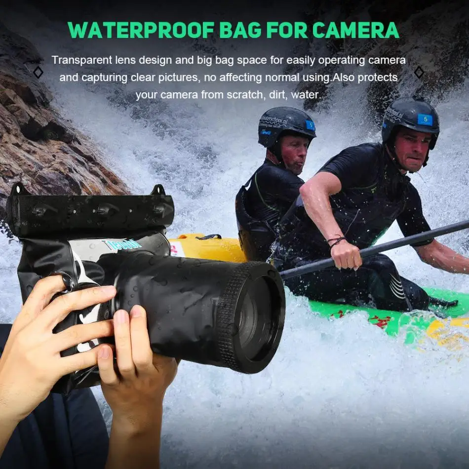 Водонепроницаемый HD подводный корпус чехол для SLR DSLR камеры