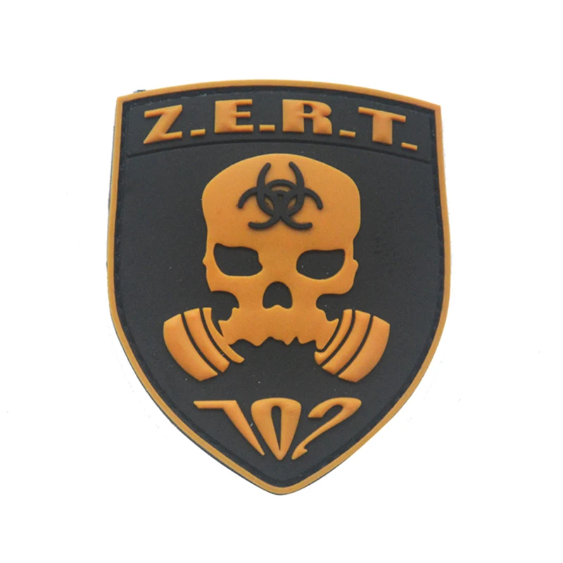 Z. E. R. T. Тактический военный боевой знак США ПВХ резиновый крюк & Петля Одежда патч