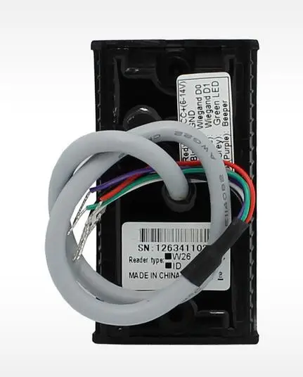 RFID ic-считыватель, ip65 Водонепроницаемый черный цвет считыватель карт памяти MF для двери Система контроля доступа weigand34 13,56 МГц sm: kr201, мин: 5 шт