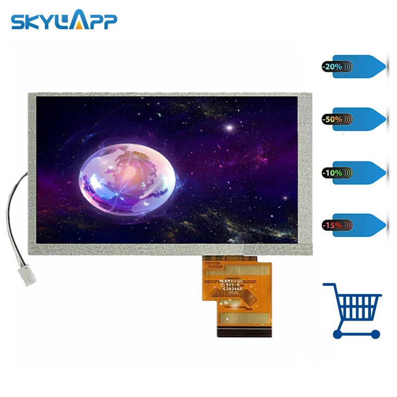 Skylarpu 6 2 дюймовый TFT ЖК экран (5 мм) для Hannstar HSD062IDW1 A00 A01 A02 GPS дисплей экранная панель