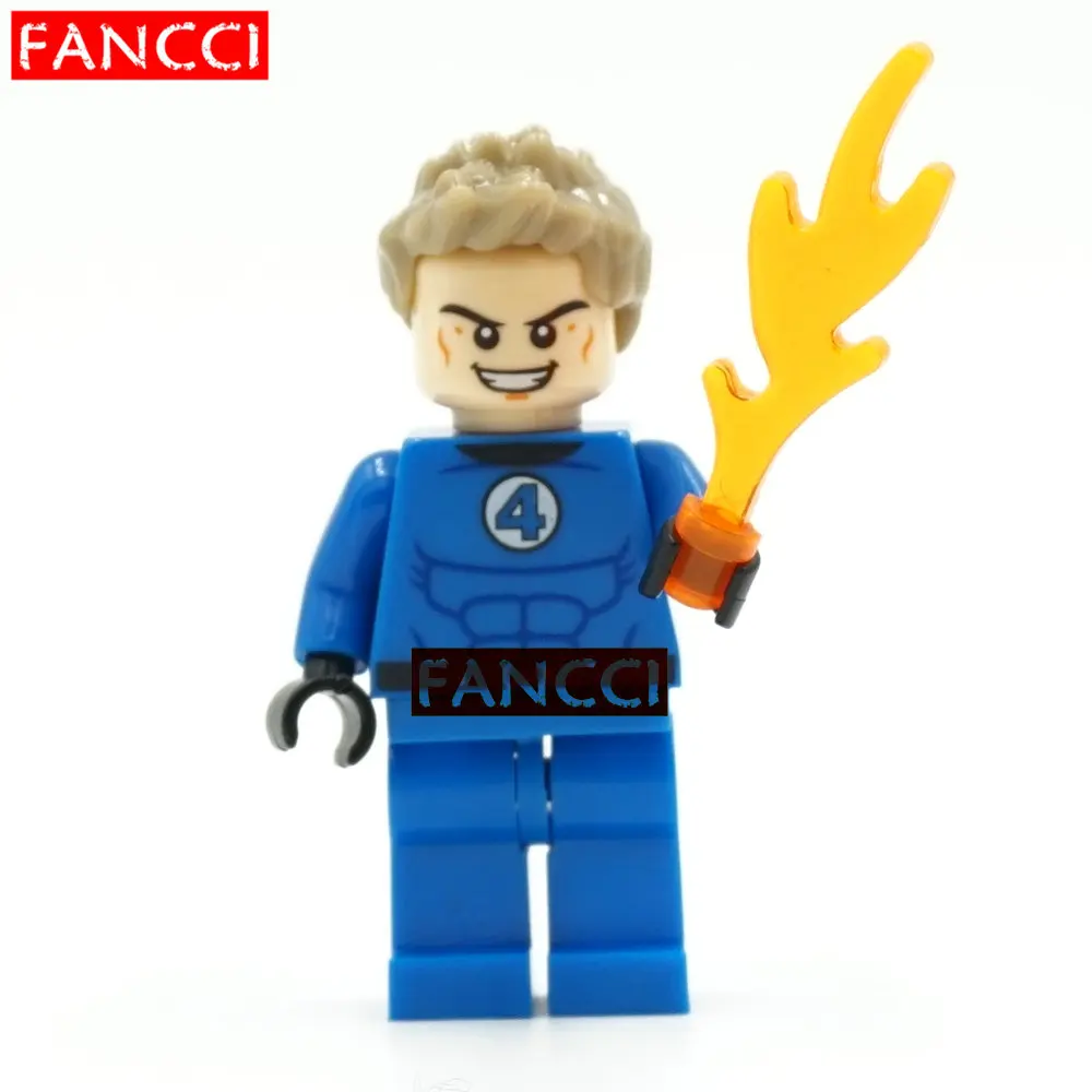 SingleSale человек-Факел Фантастическая 4 четыре Marvel Super Heroes minifig собрать модель DIY