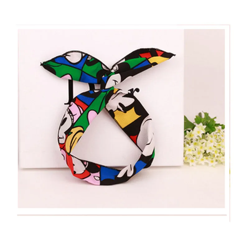 New Mickey Ears Headband Cartoon Minnie ears christmas Headband Bow Modeling Girl Hair Accessories Birthday Party Celebration