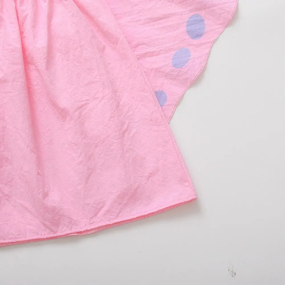 Летнее платье для маленьких девочек без рукавов с принтом бабочки цвет розовый