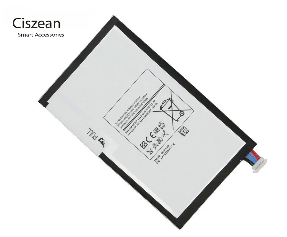 Ciszean 1x4450mAh T4450E Сменный аккумулятор для планшета Samsung Galaxy Tab 3 8 0 T310 T311 T315 SM-T310 E0288 E0396 | - Фото №1