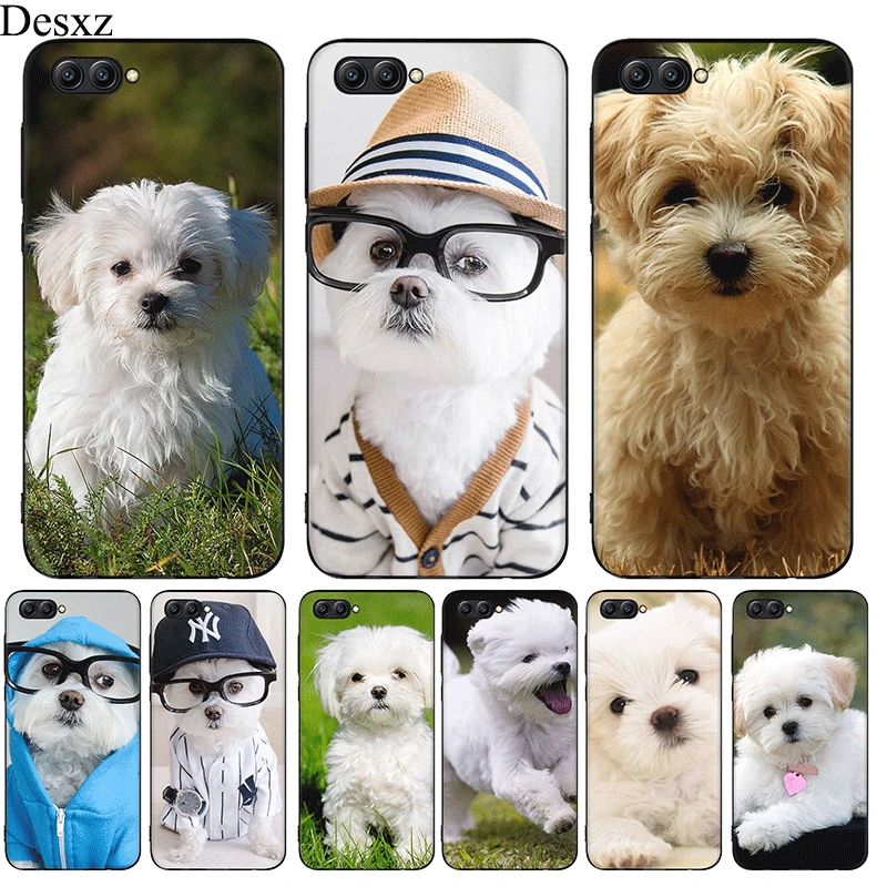 Силиконовый чехол для телефона Honor Note 6A 7A 7C 7X 8 8X 9 10 Lite Pro I Love Maltese Dog | Мобильные