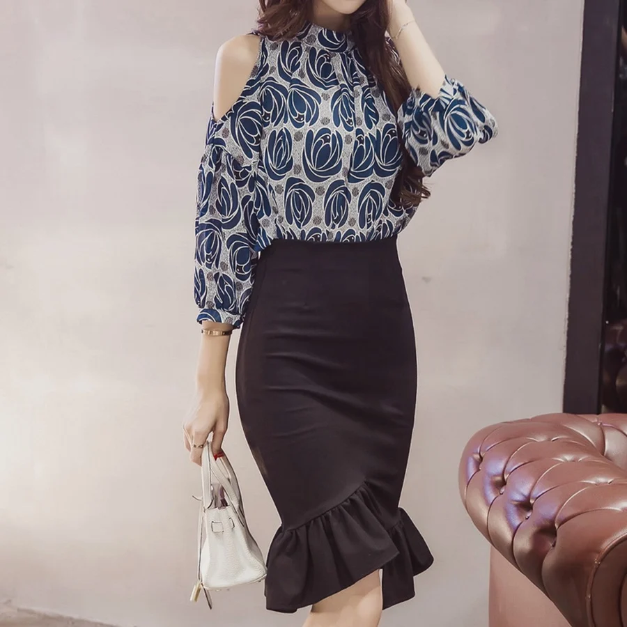 Женская офисная юбка-карандаш до колена элегантная привлекательная облегающая