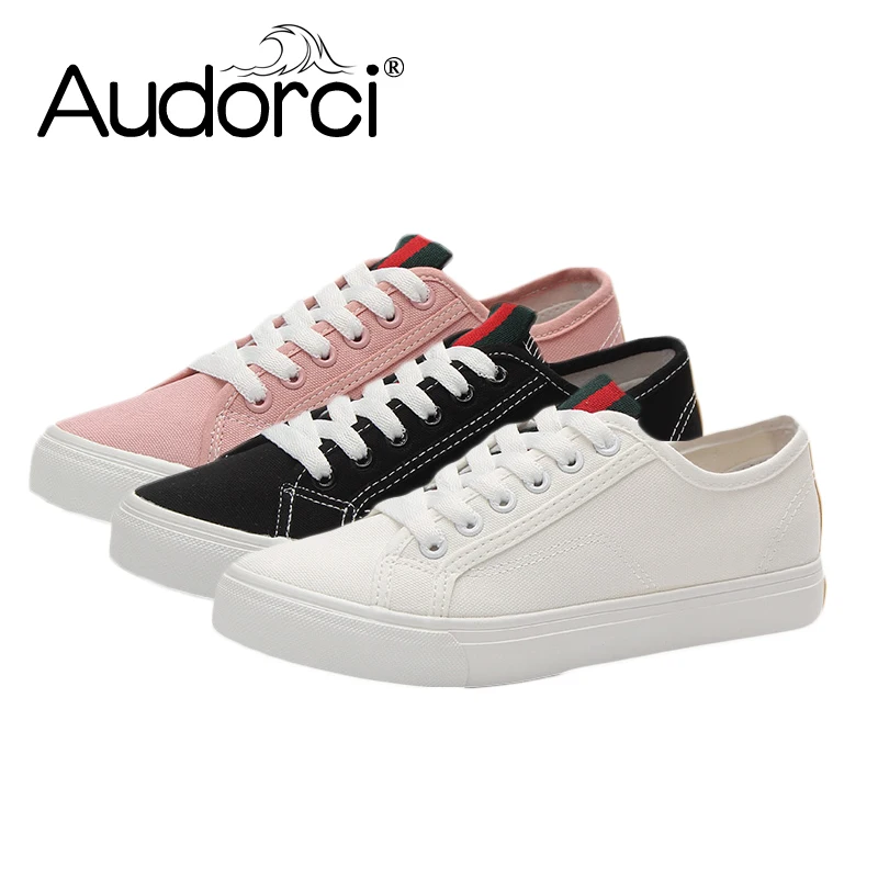 Audorci 2018 Fashion Women's Vulcanize Shoes Woman Casual Flats Comfortable Outdoor Walking Shoe For All Season Size 35-40 | Обувь
