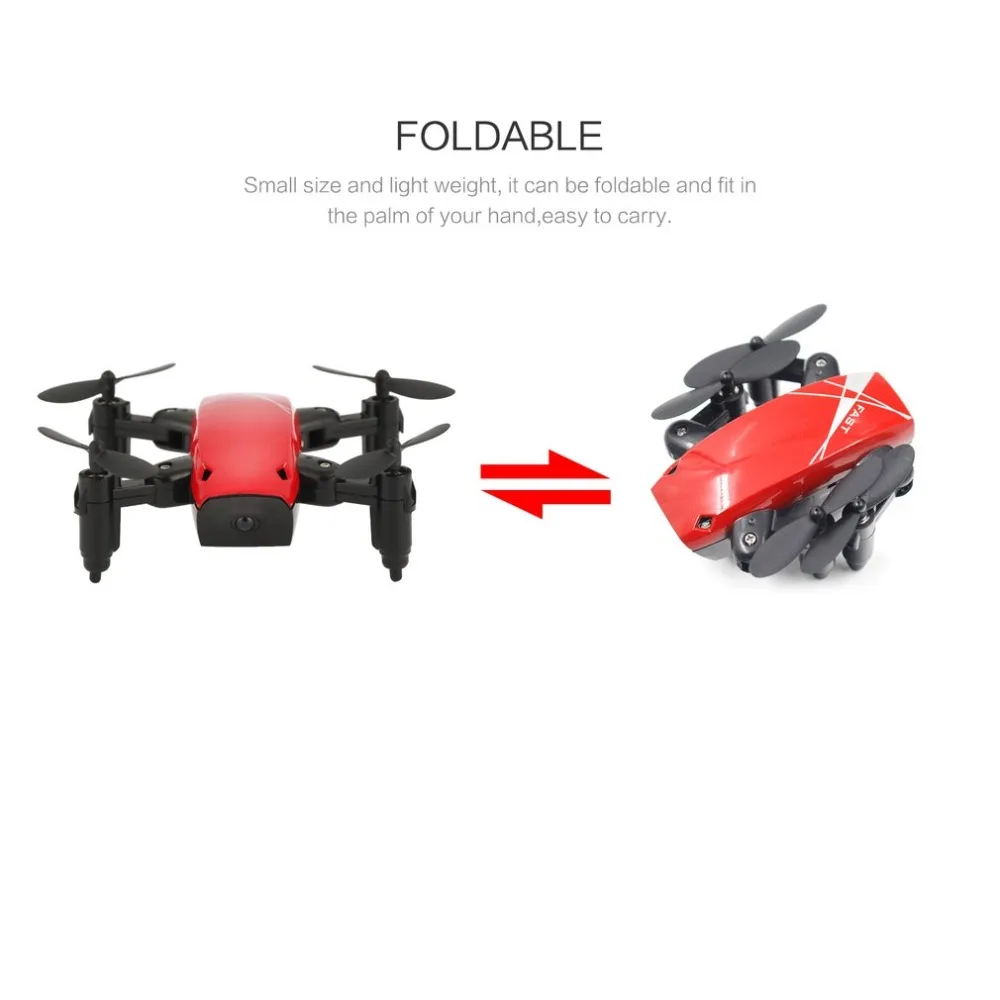 S9W складной RC Мини Дрон Карманный Дрон микро Дрон вертолет с wifi FPV 0.3MP камера 360 градусов