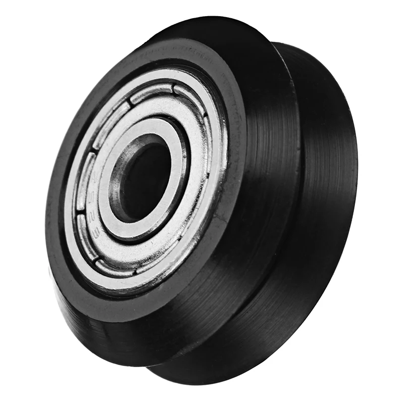 Абсолютно новый 1 шт. 5 мм POM Black Idler V тип колеса CNC гравировальный фрезерный станок