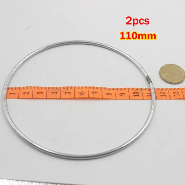 110mm 2pcs 1 упак./лот большой Ловец снов круг кольцо ремесло 35-160 мм металлические кольца для мечта Ловушки для обручи висит DIY Инструменты для наращивания волос аксессуары - Цвет: 110mm 2pcs