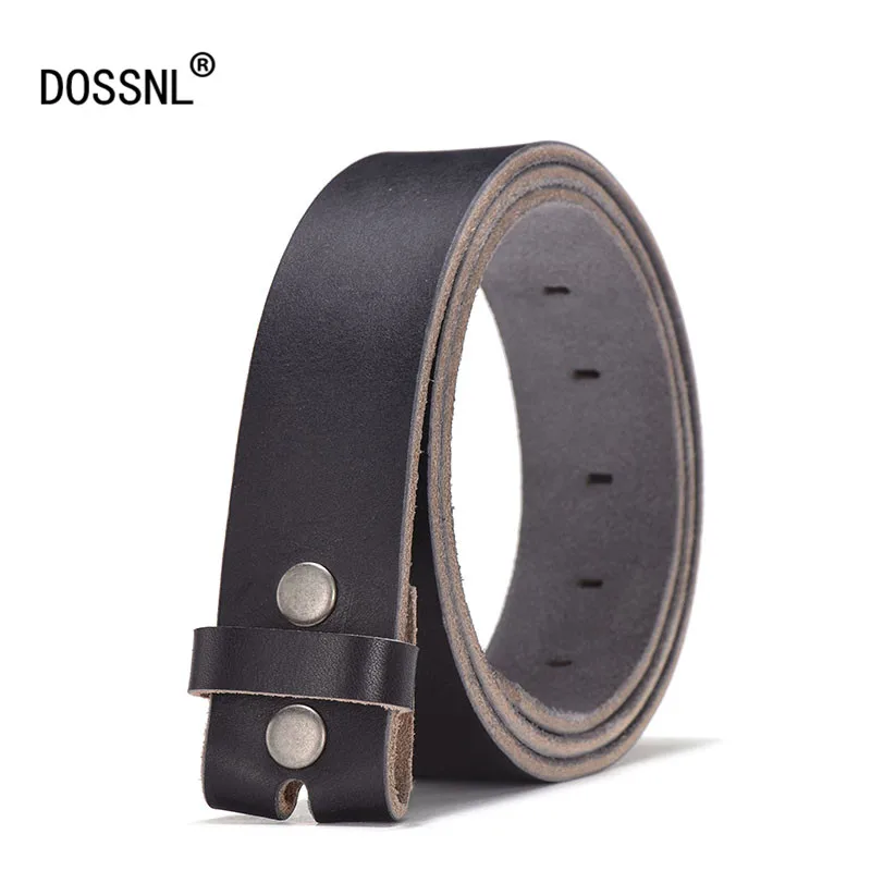 DOSSNL 2018 новые ремни из 100% натуральной кожи без пряжки модные мужские брендовые