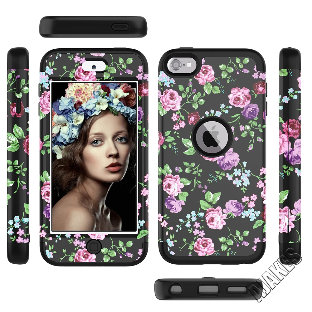 Чехол для iPod Touch 7, чехол для iPod Touch 6, сверхпрочный Гибридный противоударный чехол для Apple iPod Touch7th/6th/5th Gen