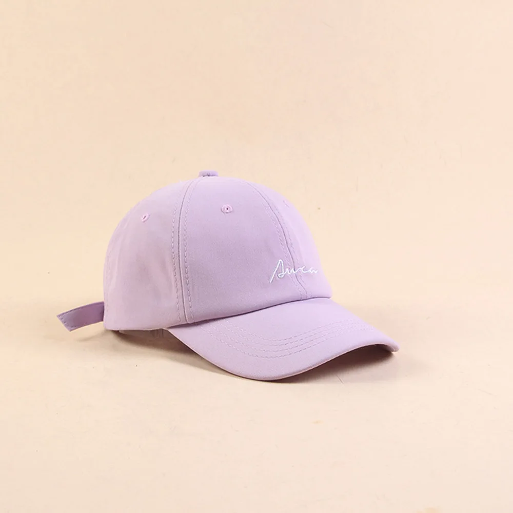 Purple Baseball Cap FS Летняя женская мужская шапочка из спандекса Snapback хип хоп шляпа уличная вышивка хлопок желтый фиолетовый повседневные бейсболки Casquettes - Цвет: Purple Baseball Cap
