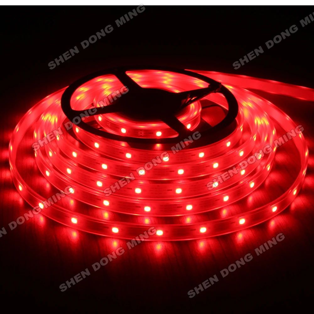 2017 самый популярный! 100 м DC 5 В 30Led/30IC/M Водонепроницаемая IP67 цифровая светодиодная
