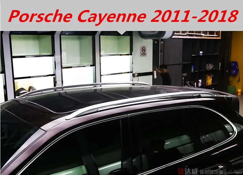 Jioyng Алюминий сплава на крышу автомобиля багаж камера бар для Porsche Cayenne 2011 2012 2013 2014