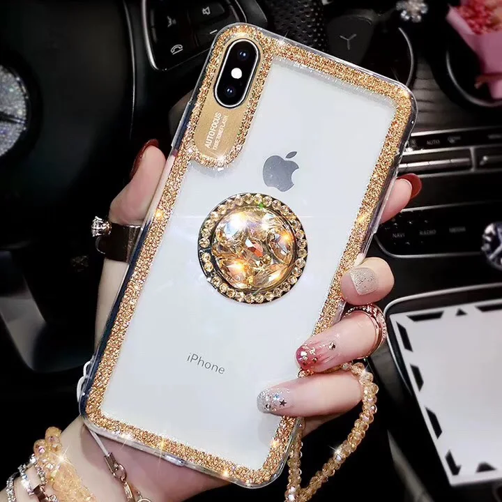 Роскошные блестящие чехлы с бриллиантовой камерой для Samsung Galaxy S10e S10 S8 S9 Plus Note 10 9 8