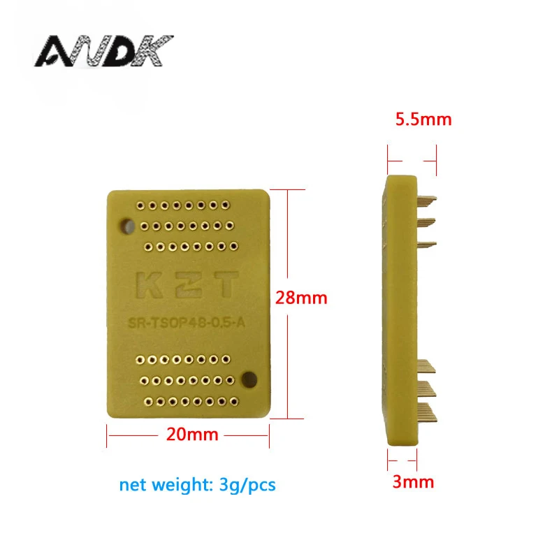 10 шт. TSOP48 розетка высокое качество контактная плата tsop48адаптер tsop48 сжигание в