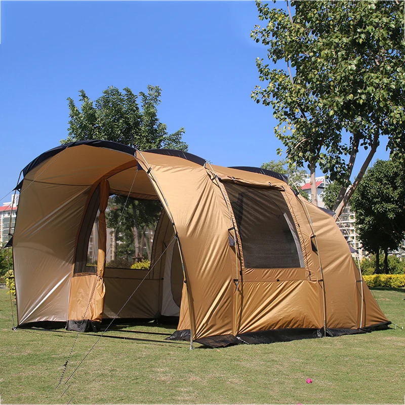 COOLWALK наружная походная палатка 2 спальная комната 2 гостиная трехсезонная палатка вместительная семейная походная палатка 4 человека вечерние туннельные палатки